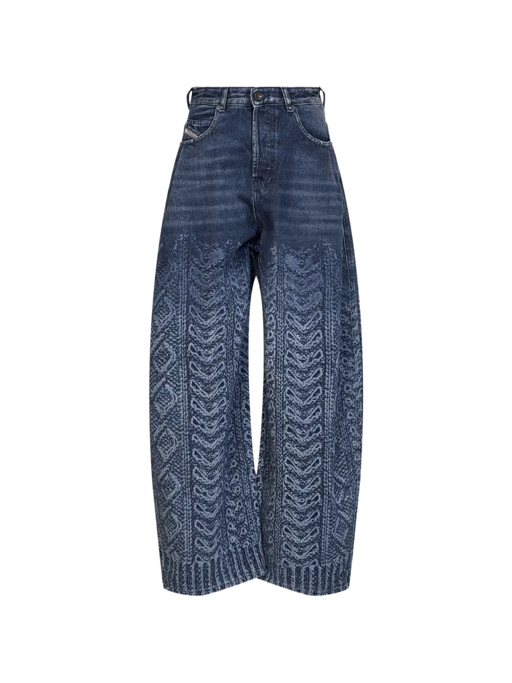 Diesel trompe-l’œil bouclé-effect jeans