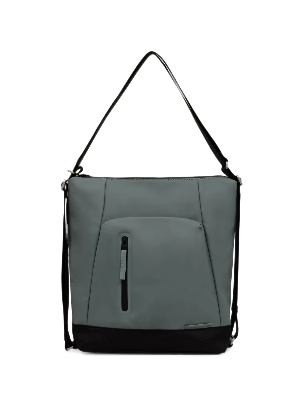 Rains Otaru panelled zip-up tote bag - Vert Rains Otaru panelled zip-up tote bag - Vert