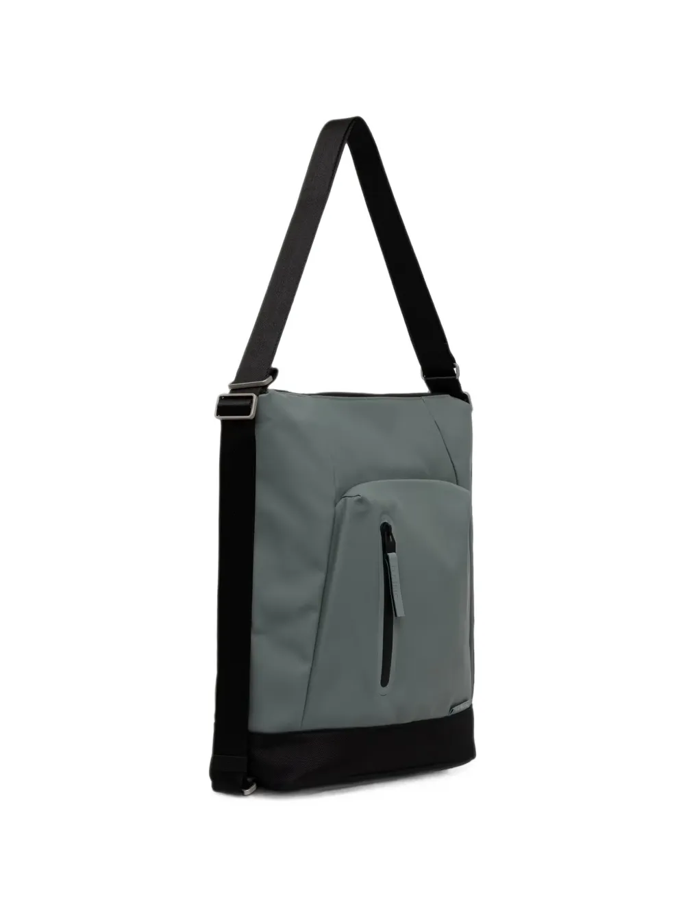 Rains Otaru shopper met vlakken en rits Groen