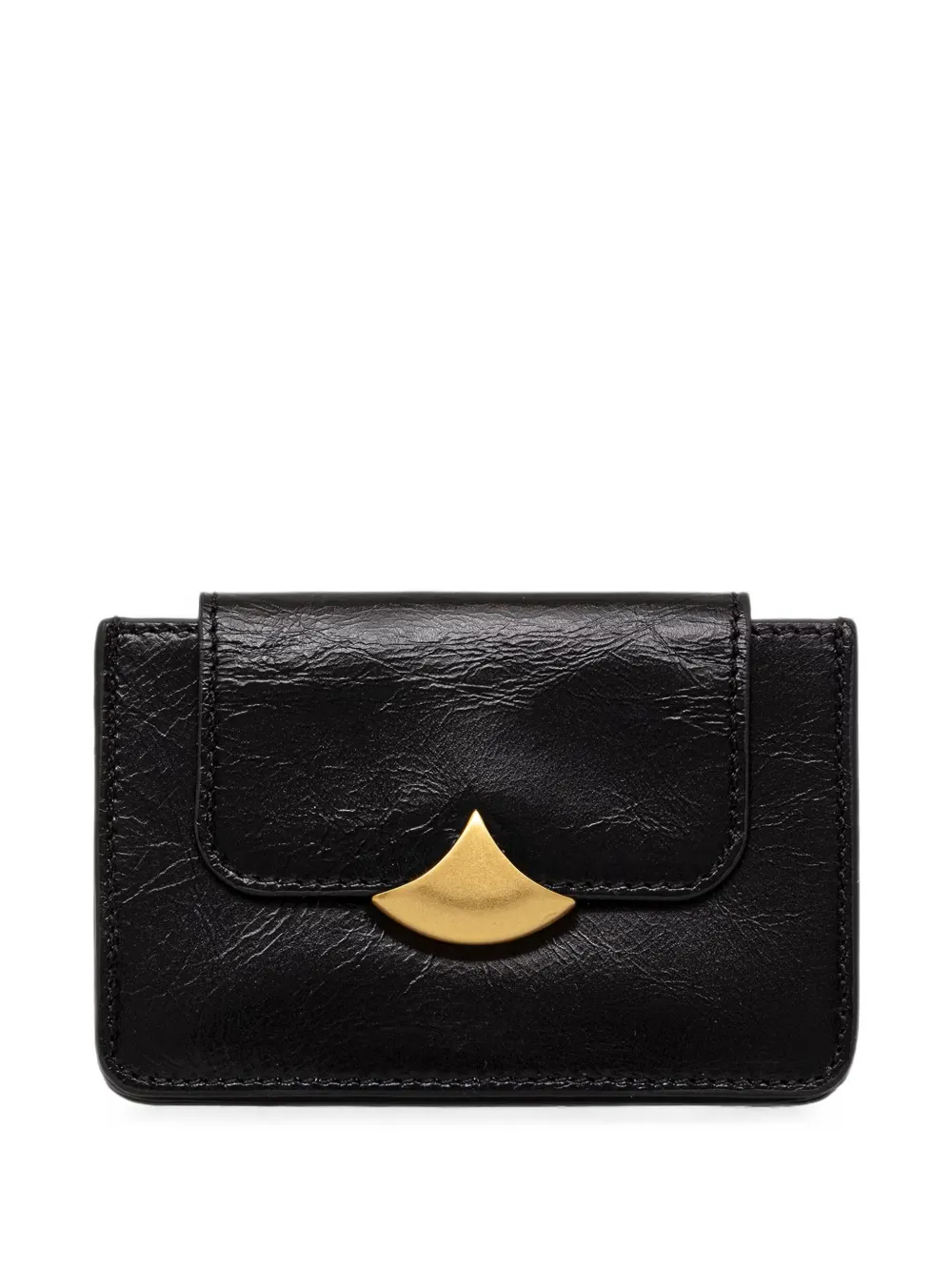 Sessùn logo-embossed leather card holder - Nero