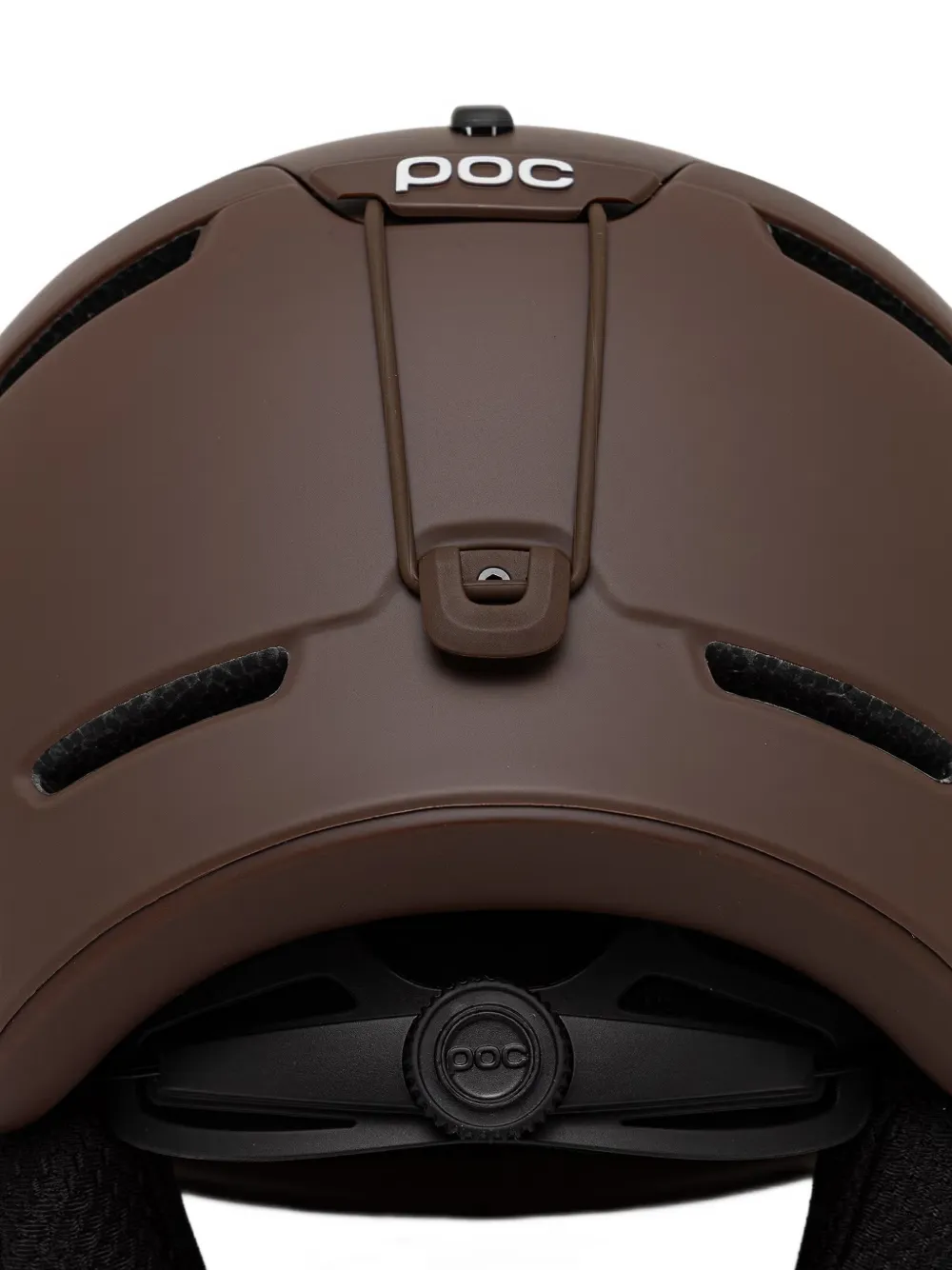 POC Obex matte skihelm met logo-print Bruin