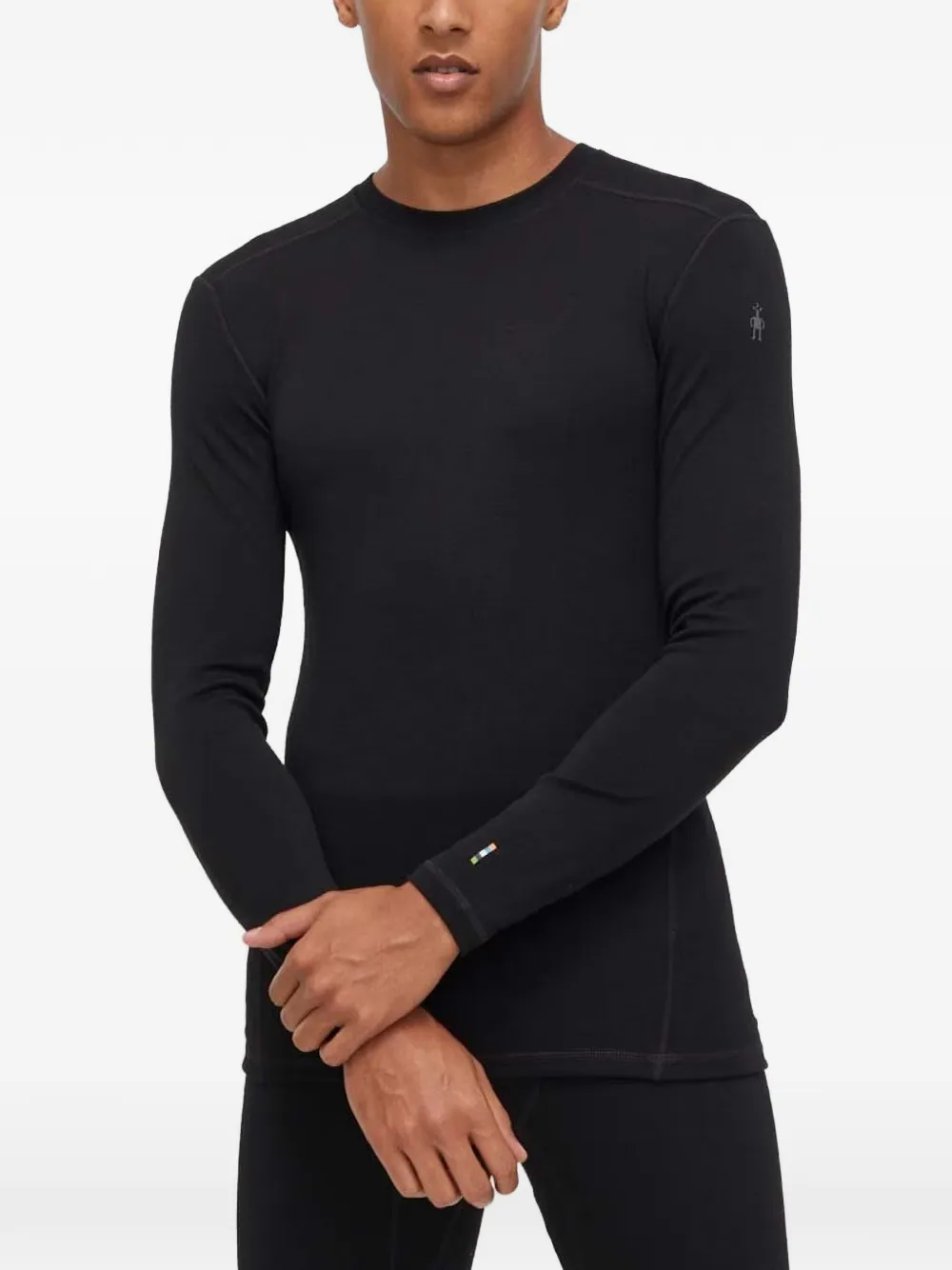Smartwool Long-sleeve Crew-neck Top In Black