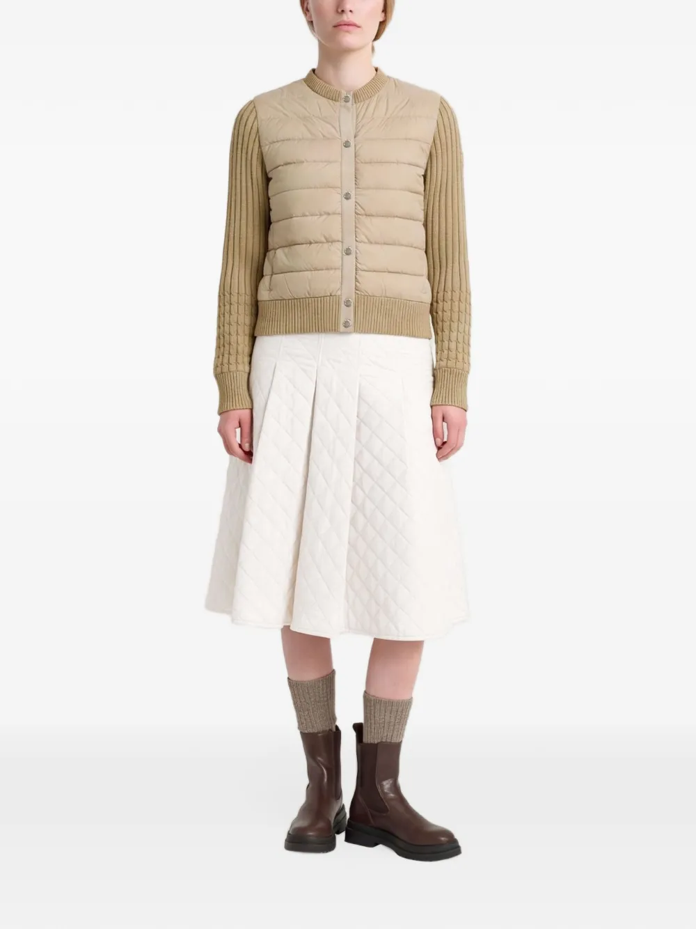 Save The Duck Zelinda vest met gewatteerd vlak Beige