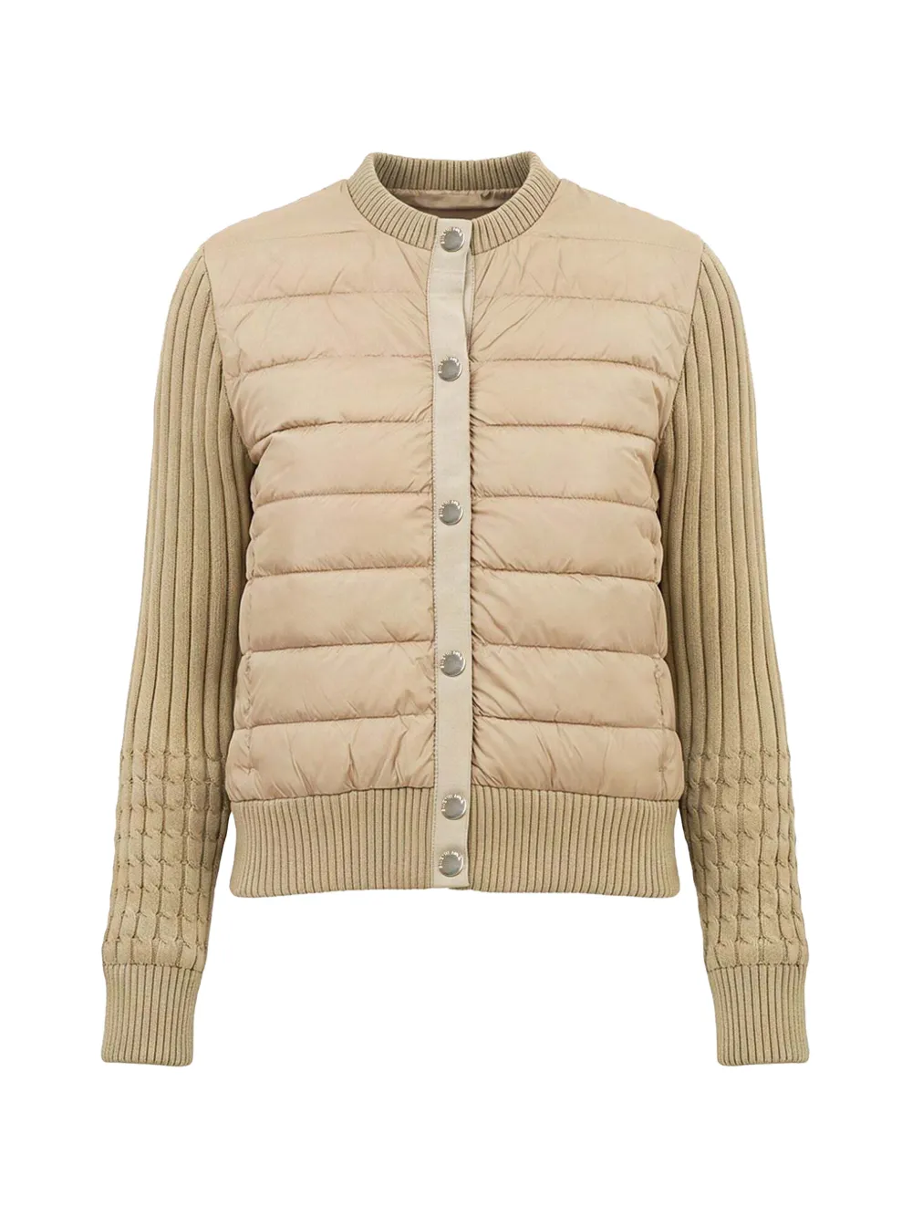 Save The Duck Zelinda Cardigan mit gestepptem Einsatz - Nude