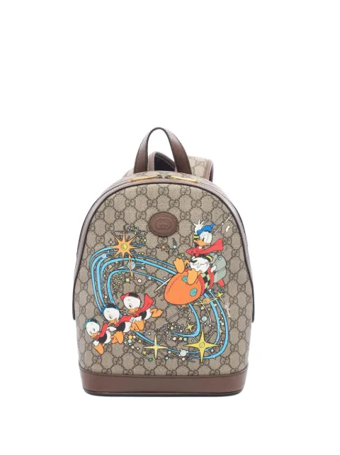 Gucci Pre-Owned mochila Disney Donald Duck con motivo GG Supreme 2016-2026