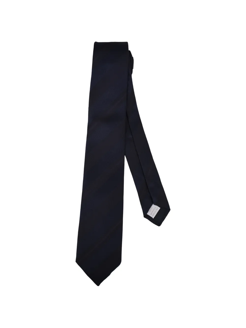 Tagliatore diagonal-stripe silk tie - Blu
