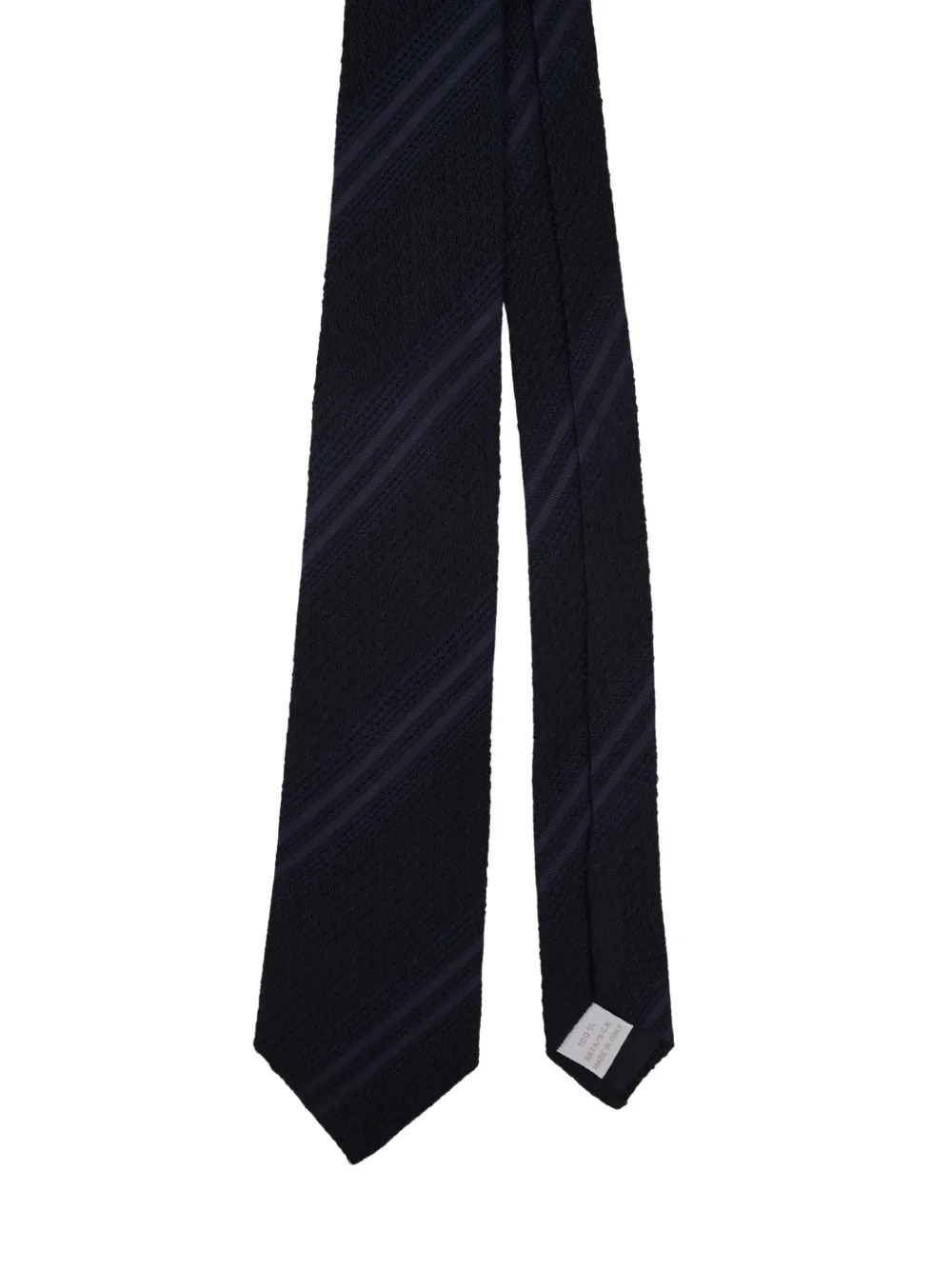 Tagliatore Gestreepte zijden stropdas Blauw