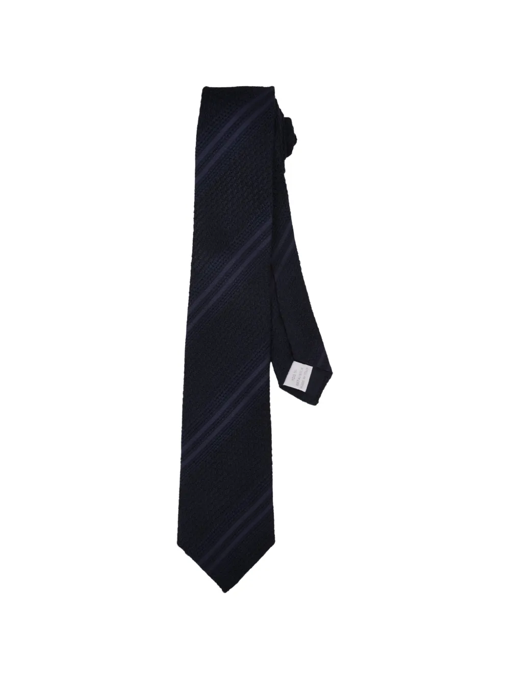 Tagliatore diagonal-stripe silk tie - Blu