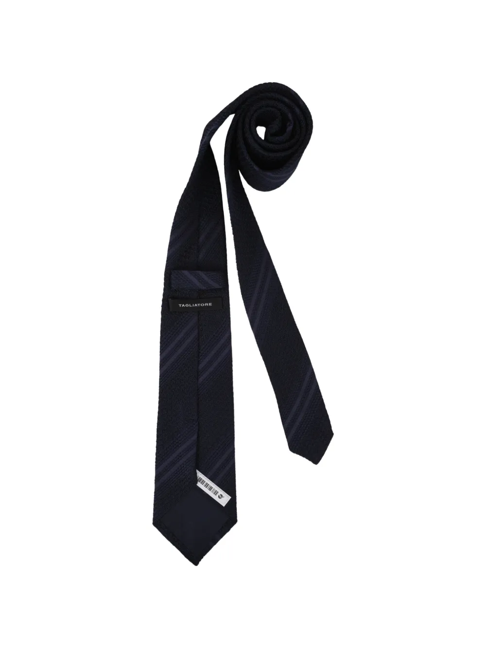 Tagliatore Gestreepte zijden stropdas Blauw
