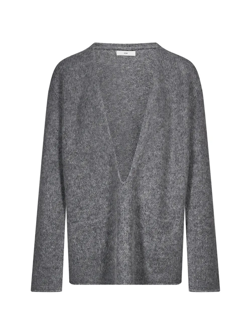 R2W Otis plunging V-neck knitted sweater