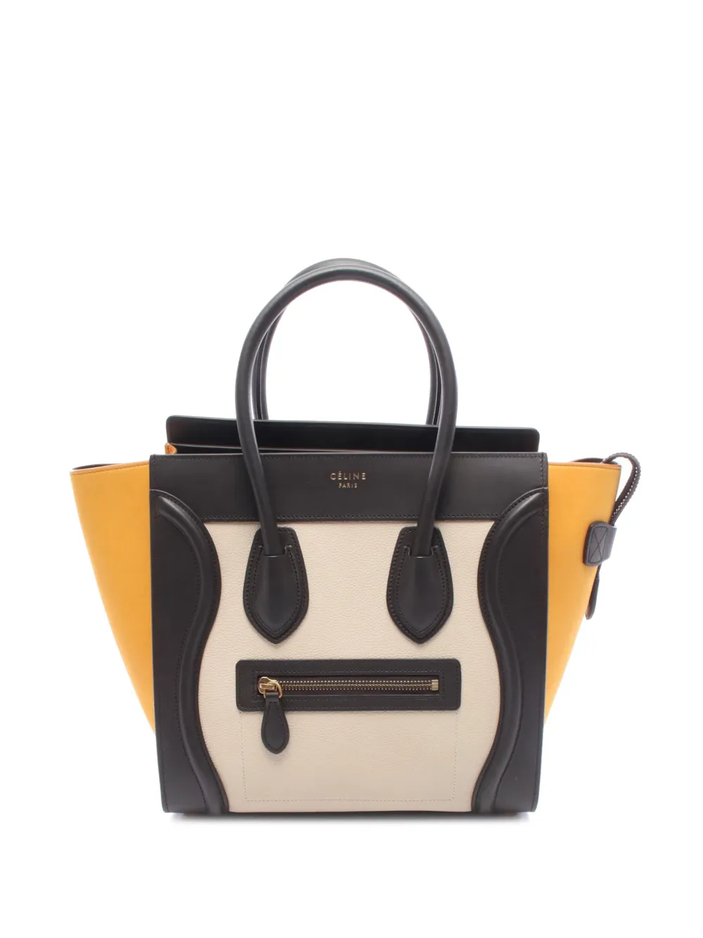 Celine Pre-Owned 2000-2026 Micro Tricolor Leather Luggage tote bag - Nude