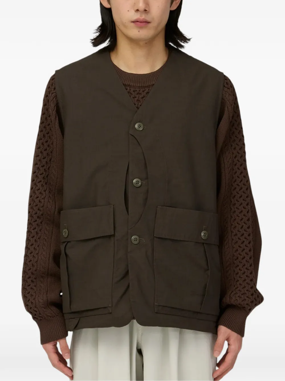 Snow Peak Takibi bodywarmer Bruin