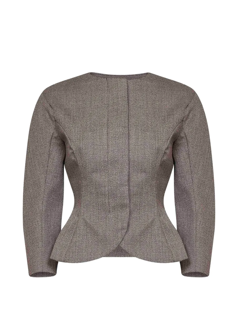 Jacquemus peplum-hem crew-neck jacket