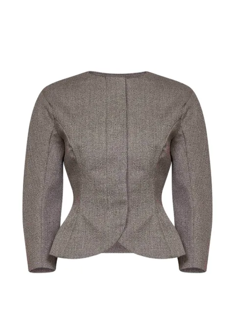 Jacquemus peplum-hem crew-neck jacket