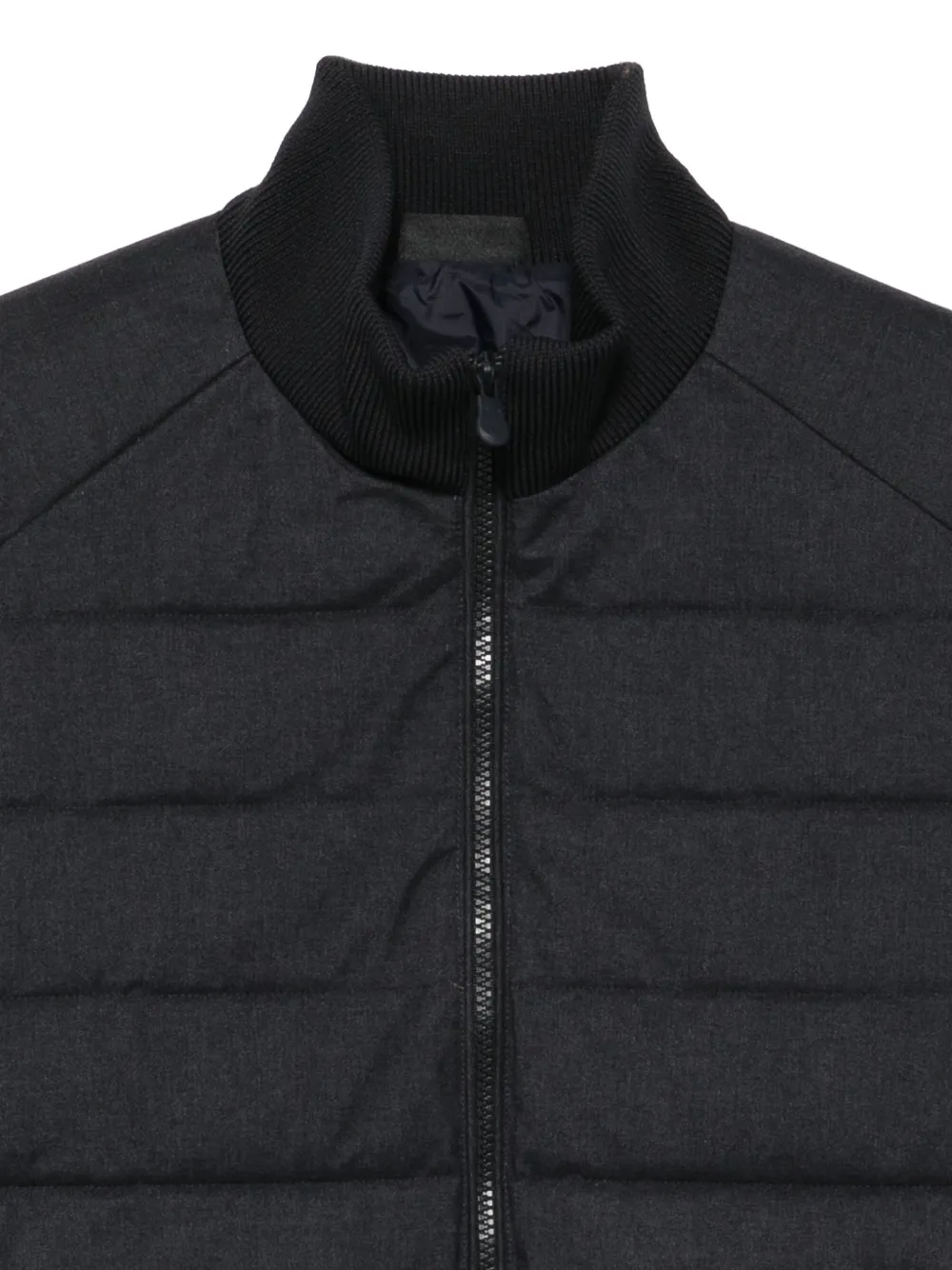 Save The Duck quilted panelled jacket Blauw