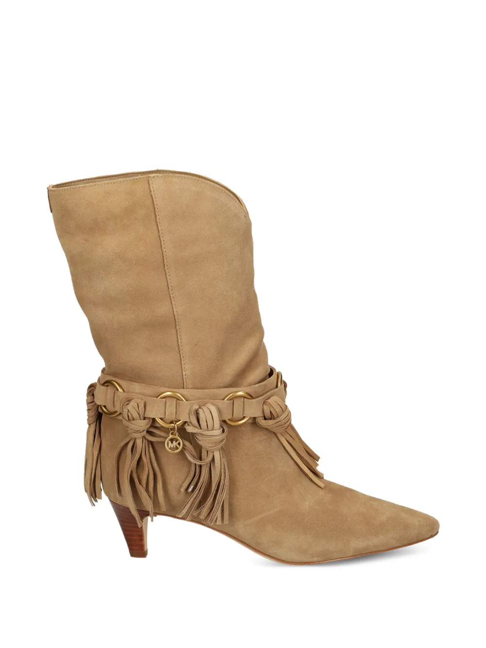 Michael Michael Kors Daniela fringe suede boots - Neutrals