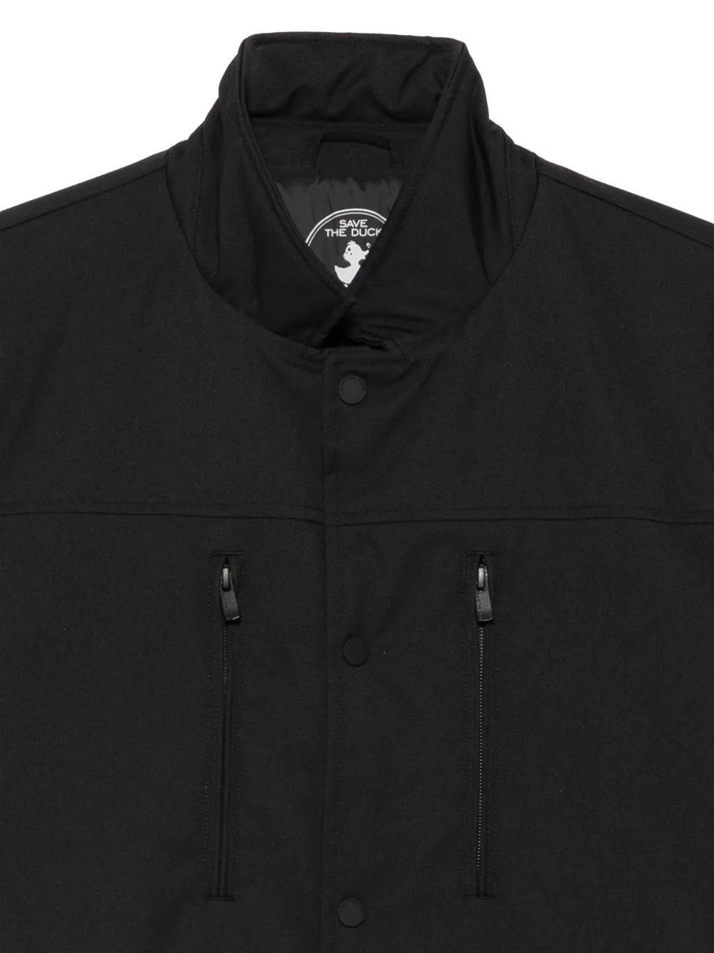 Save The Duck Bogart funnel-neck coat Zwart