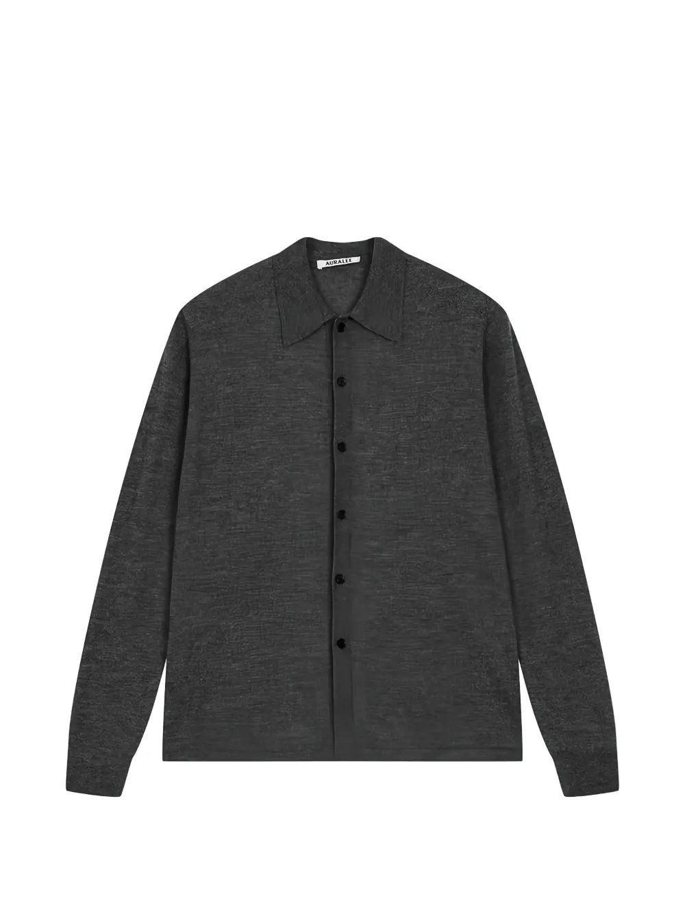 Auralee Long-sleeve Buttoned Cardigan In 灰色