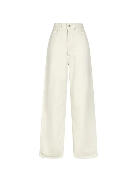 Auralee pantalones Silk Nep con trabillas