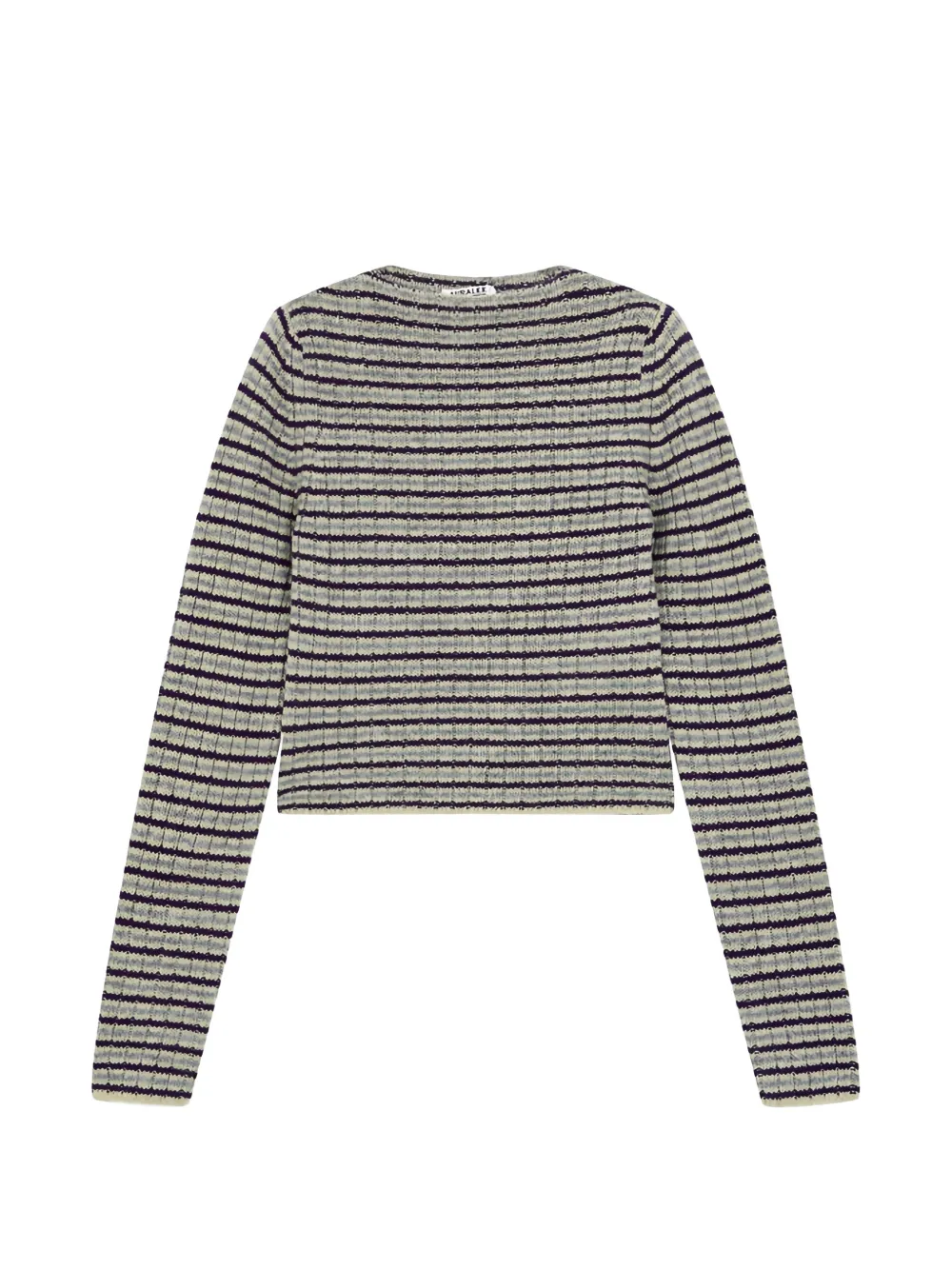 Auralee Striped Rib-knit Sweater In Multi