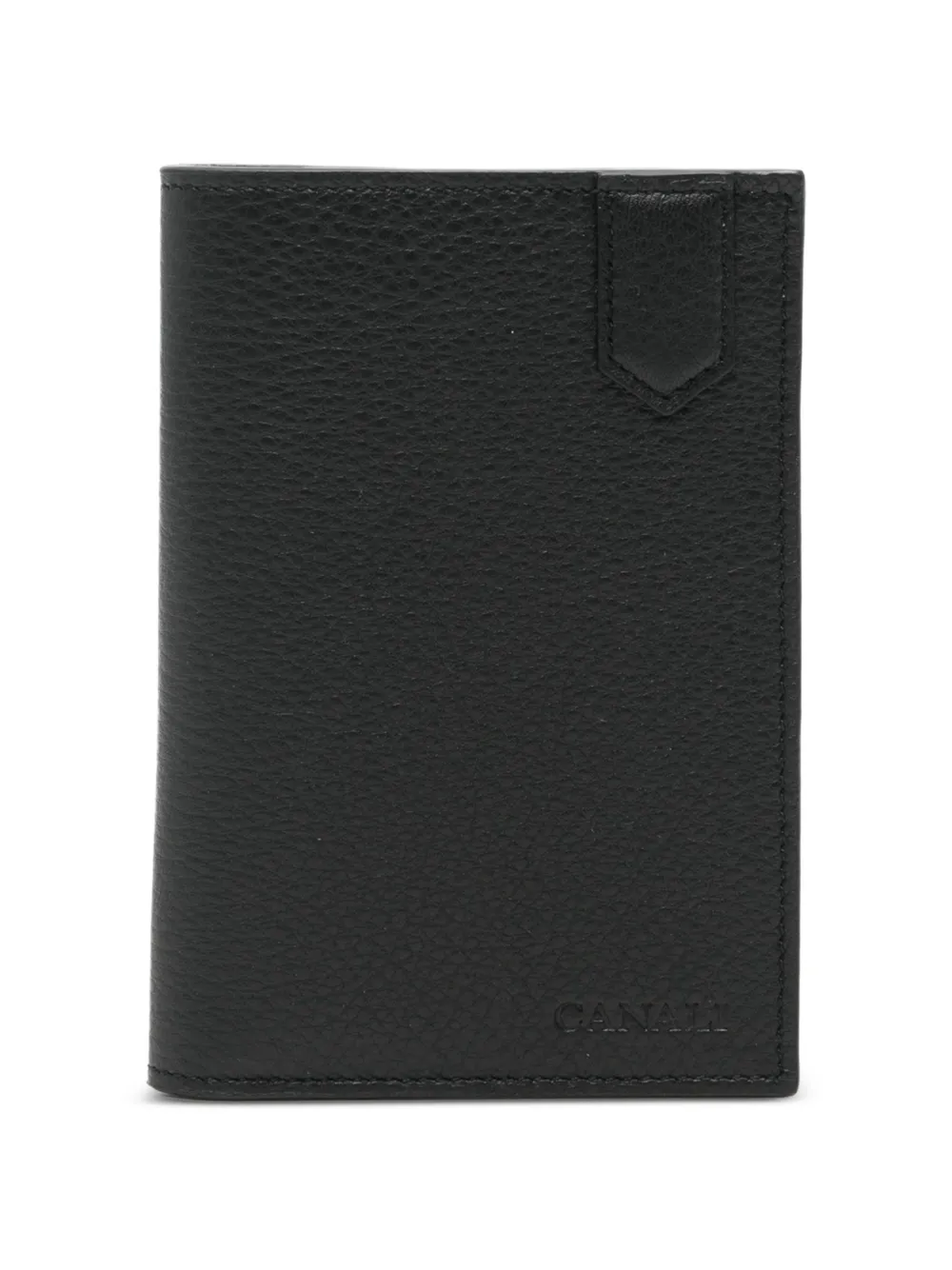 Canali grained leather wallet - Schwarz