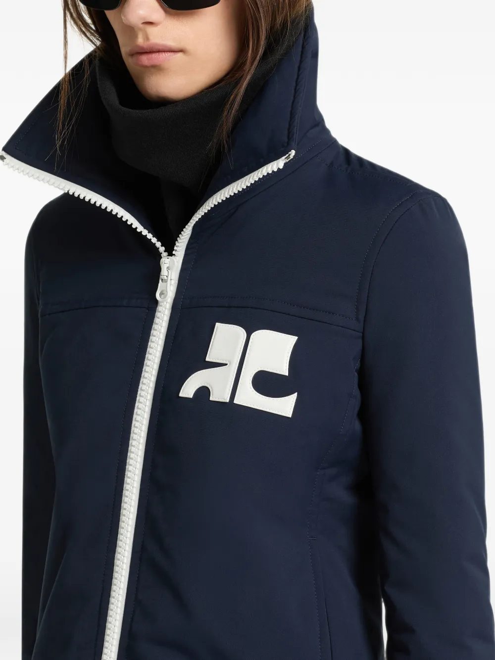 Courrèges Jack met logopatch Blauw