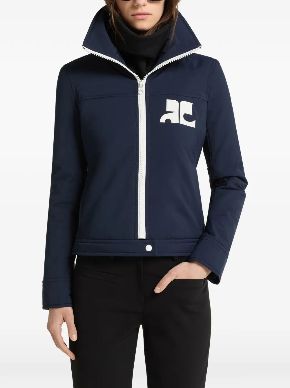 Courrèges Jack met logopatch Blauw
