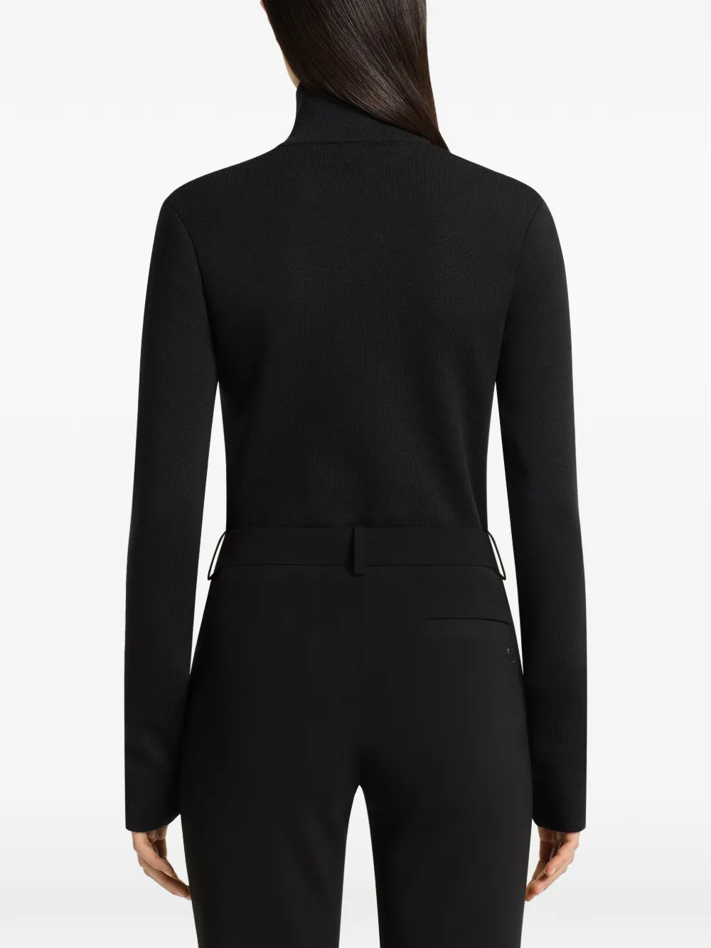 Courrèges Vest met logo-patch en rits Zwart