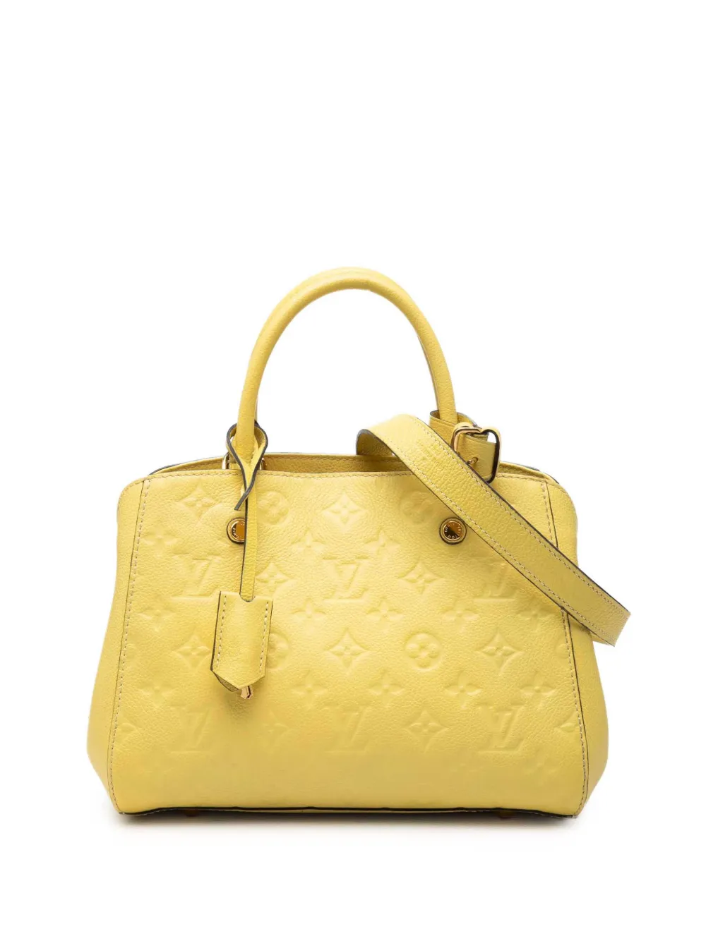 Louis Vuitton Pre-Owned 2014 Monogram Empreinte Montaigne BB satchel - Gelb