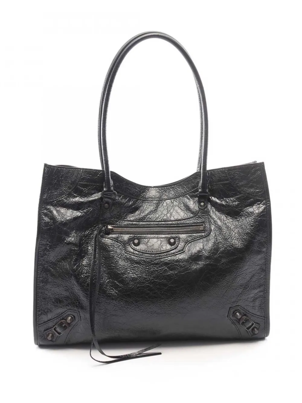 Balenciaga Pre-Owned 2020-2026 Medium Lambskin Le City tote bag - Schwarz