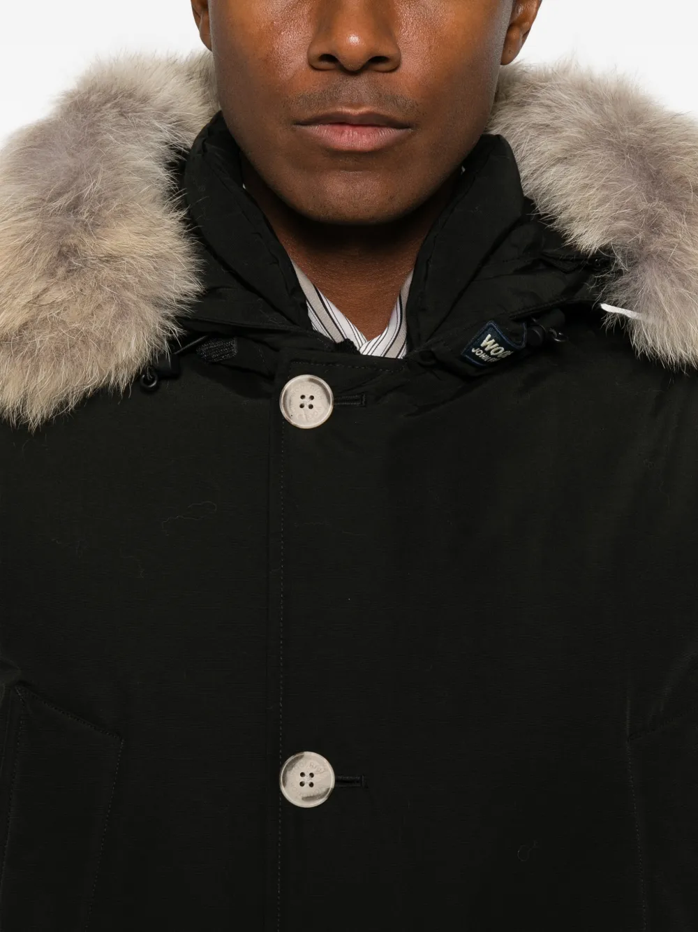 Woolrich Arctic parka met afneembare afwerking Zwart