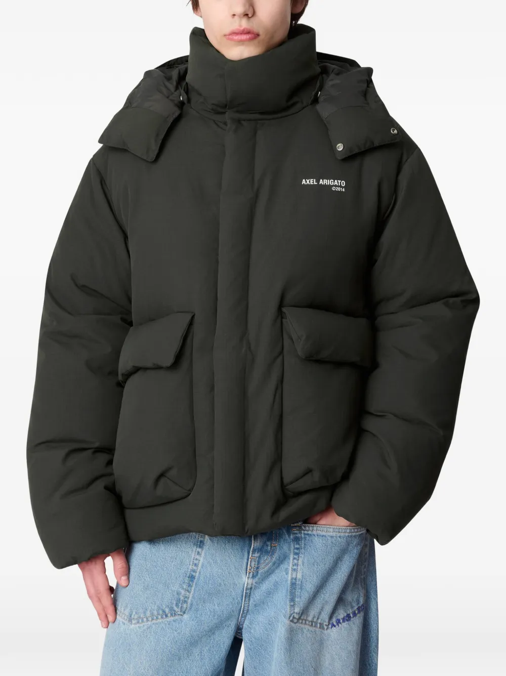 Axel Arigato Tent puffer jacket Groen