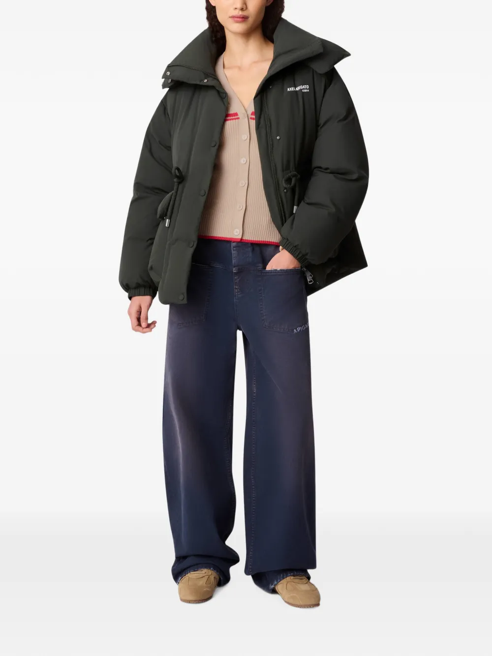 Axel Arigato Grove puffer jacket Groen