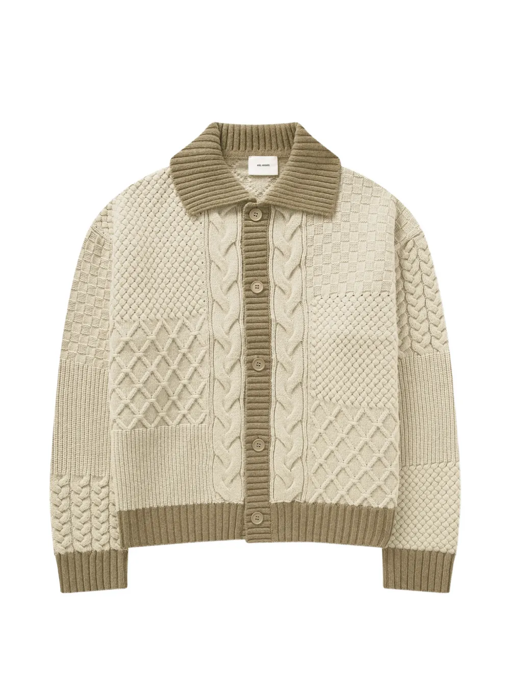 Axel Arigato Franko patchwork cardigan - Neutrals
