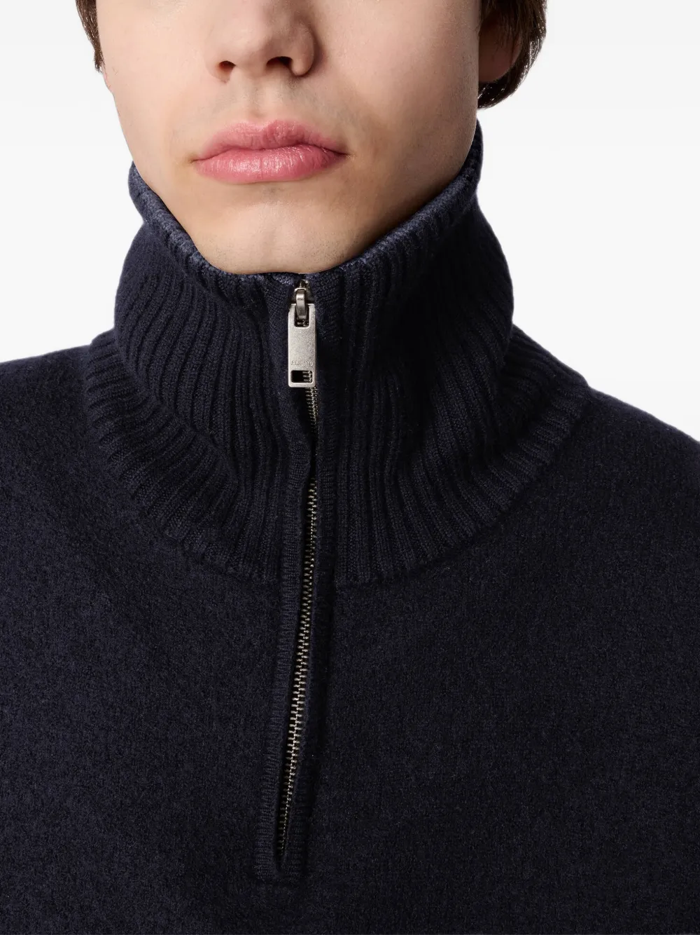 Axel Arigato Trace half-zip sweater Zwart