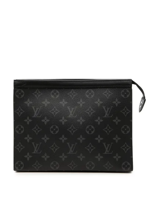 Louis Vuitton Pre-Owned Monogram Eclipse Pochette Voyage MM clutch fra 2018