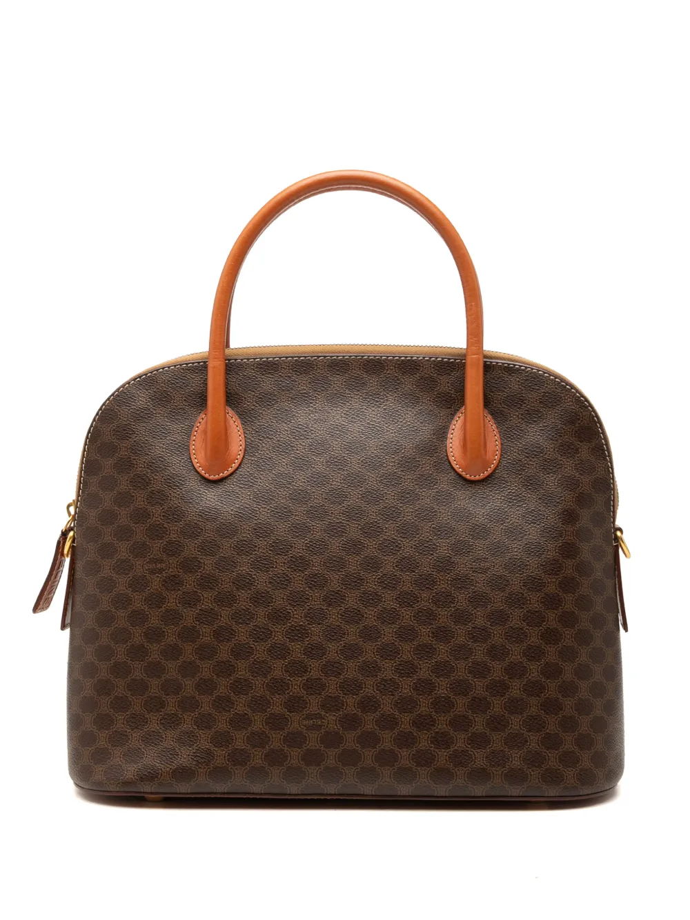 Celine Pre-Owned 1997 Macadam Coated Canvas Dome handbag - Marrone