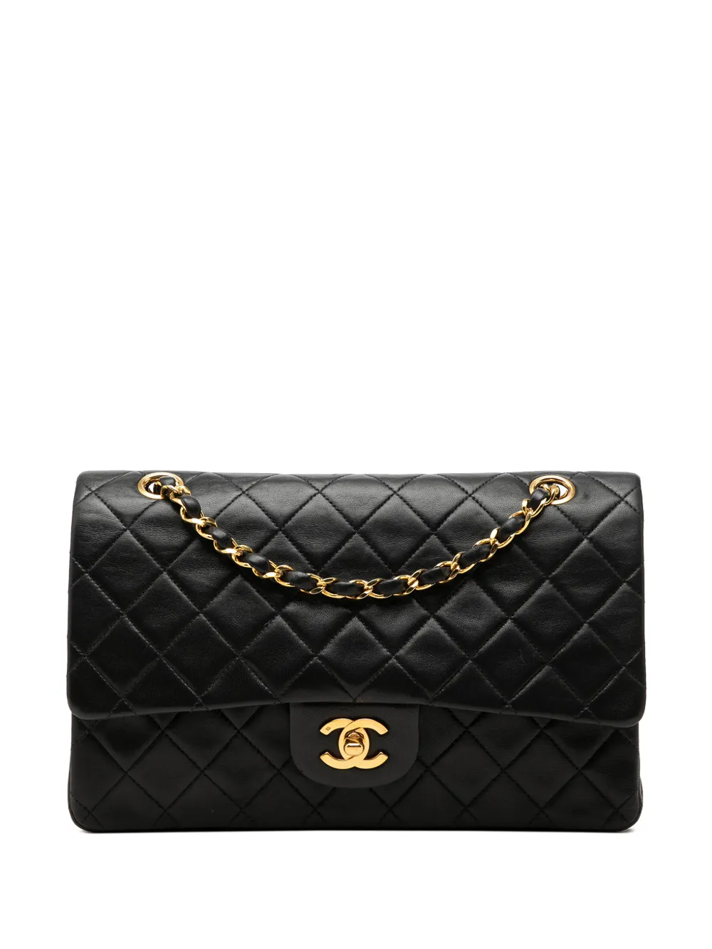 CHANEL Pre-Owned 1991-1994 Medium Classic Lambskin Double Flap shoulder bag - Nero