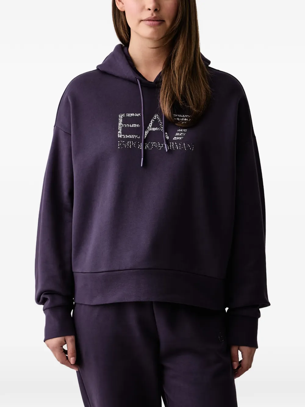 Ea7 Emporio Armani logo-print tracksuit - Viola