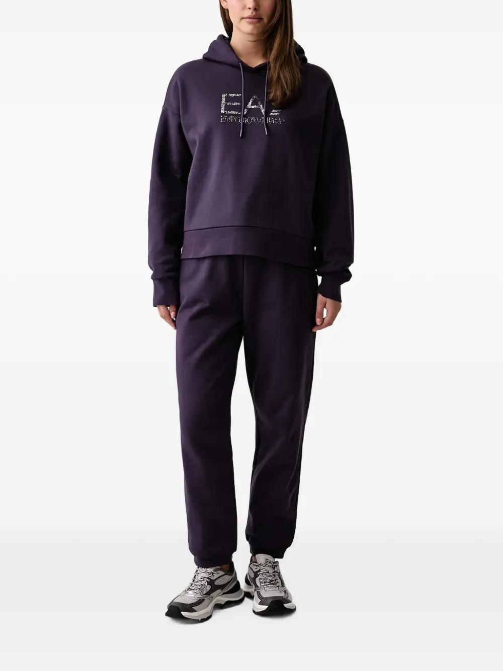 Ea7 Emporio Armani Trainingspak met logoprint Paars