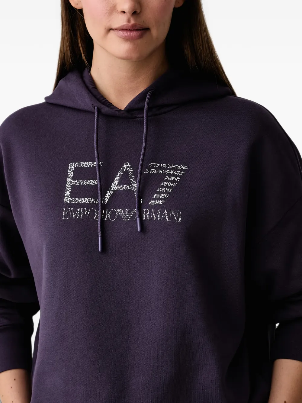 Ea7 Emporio Armani Trainingspak met logoprint Paars