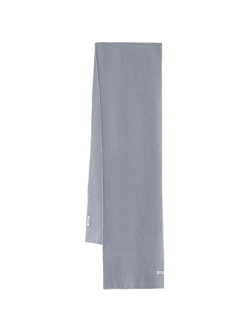 Marc O'Polo ribbed-knit scarf - Blau