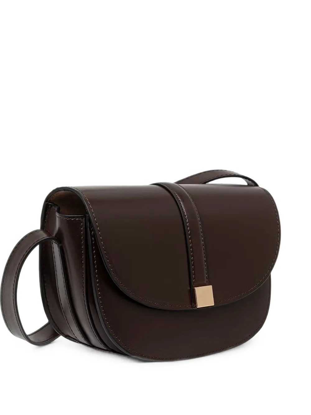 Marc O'Polo small Taya foldover crossbody bag - Marrone