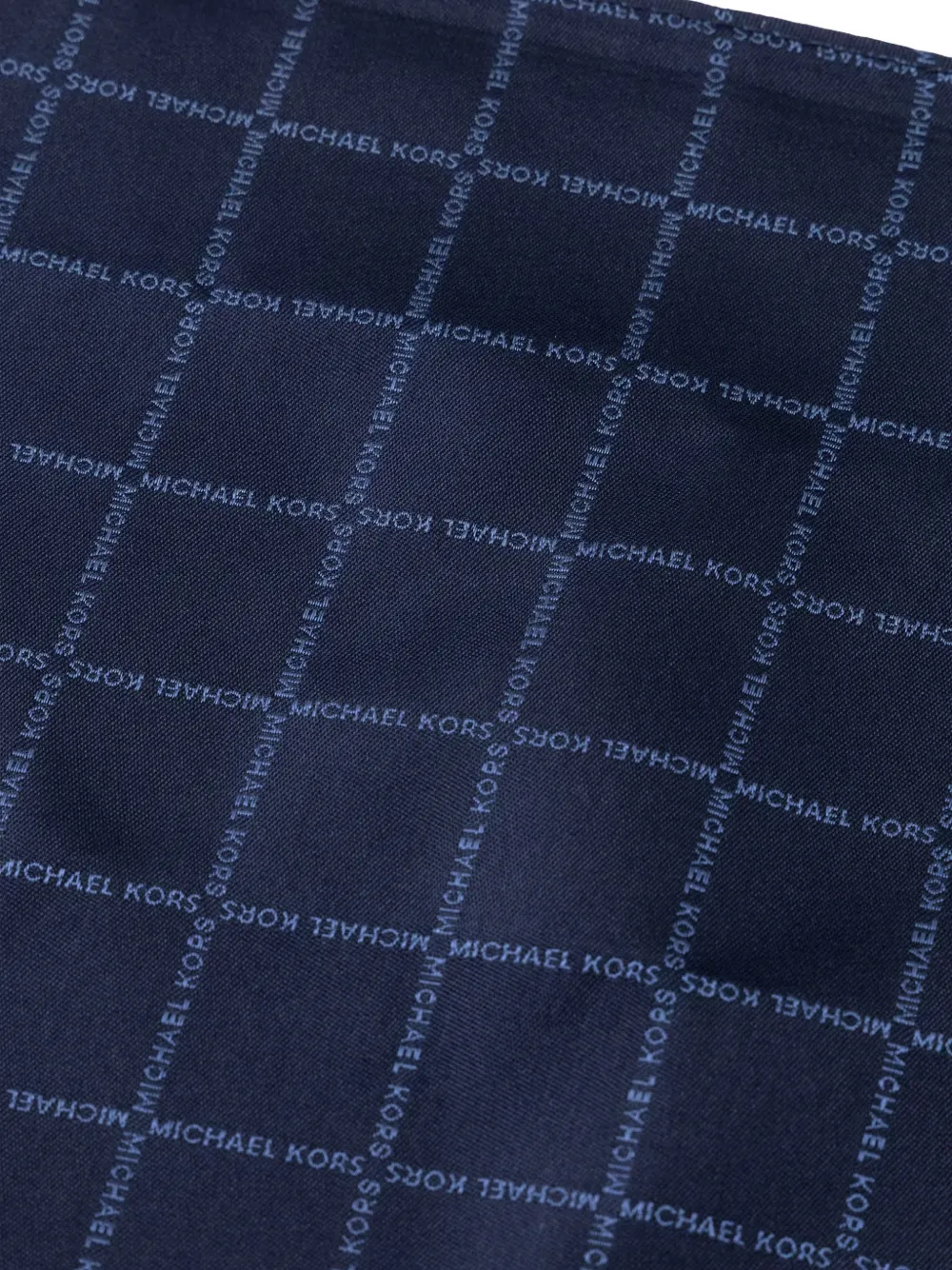 Michael Kors Stropdas en pochet van zijdeblend met monogram-patroon Blauw