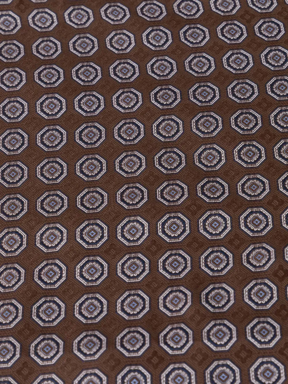 Michael Kors Pochet en stropdas met geometrisch patroon Bruin