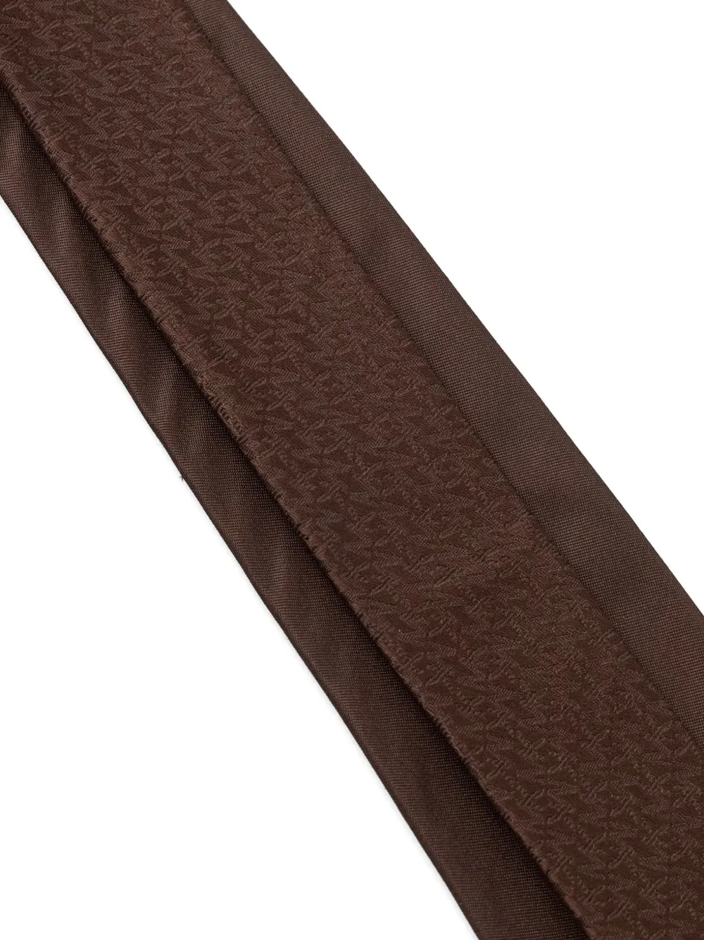 Michael Kors Pochet en stropdas met geometrisch patroon Bruin