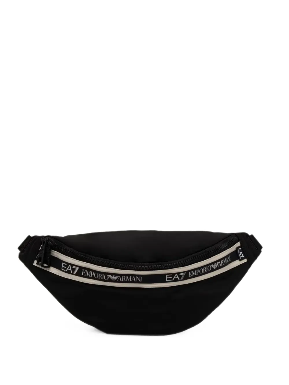 Ea7 Emporio Armani sac banane à bande logo - Noir Ea7 Emporio Armani sac banane à bande logo - Noir