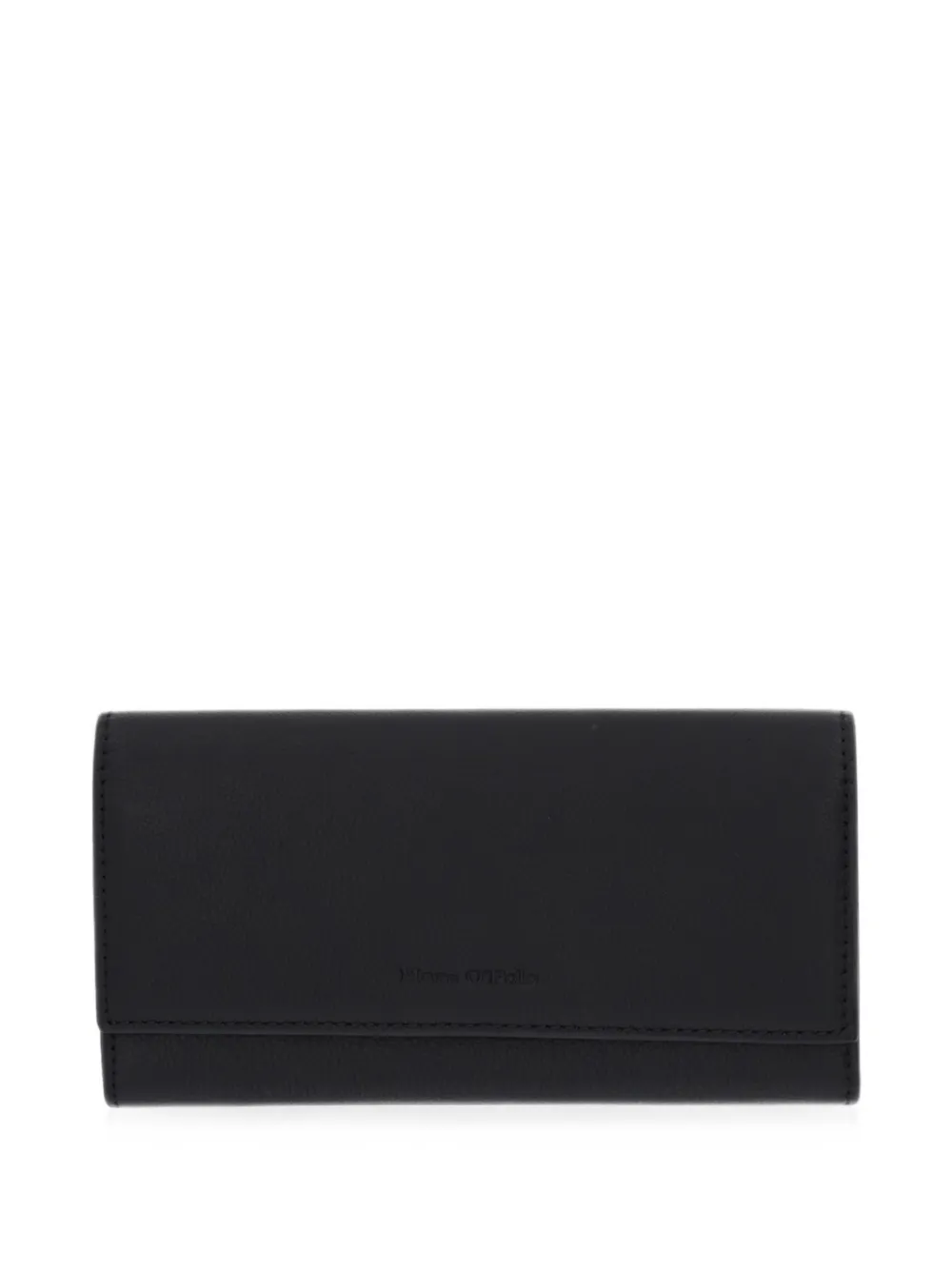 Marc O'Polo logo-debossed foldover wallet - Nero