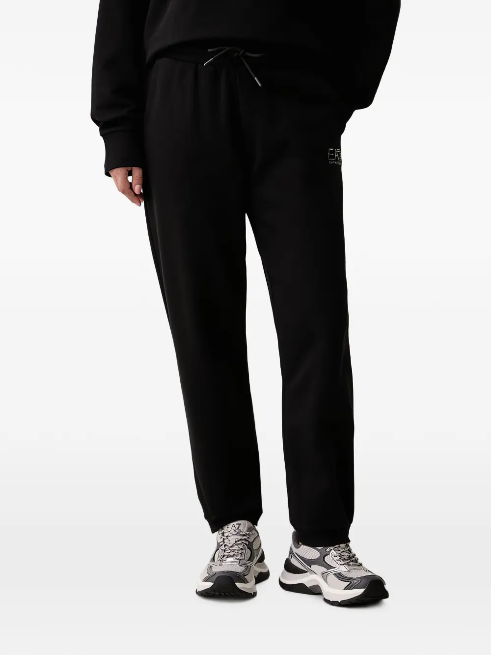 Ea7 Emporio Armani Hoodie met logoprint Zwart