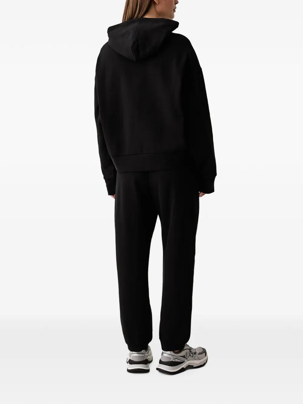 Ea7 Emporio Armani Hoodie met logoprint Zwart